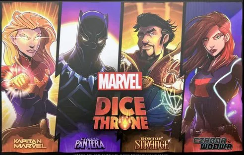 Dice Throne Marvel Black Widow Vs Black Panther Vs Captain Marvel Vs Dr Strange